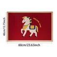 thumbnail image 2 of ERK 1Pcs Horse Zodiac Year Themed Area Rug For Home Floor Mat With Modern Design, 2 of 5