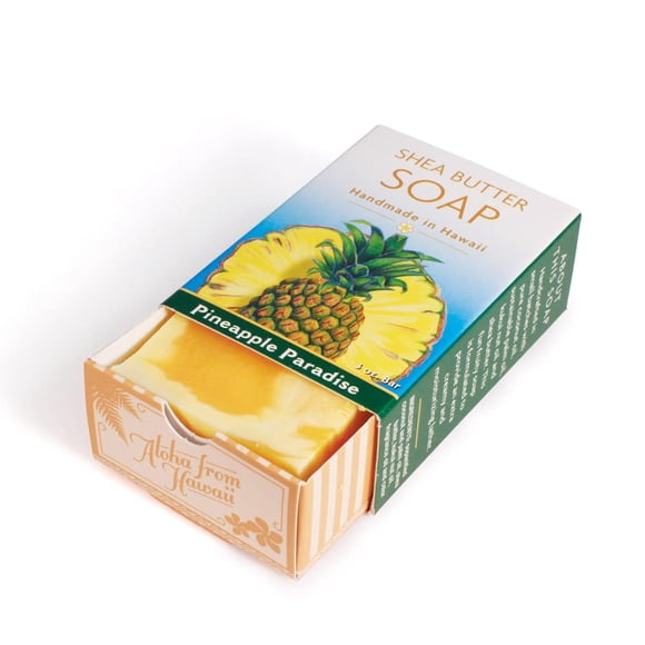 Island Soap & Candle Works Jabón de manteca de karité hecho a mano Pineapple Paradise