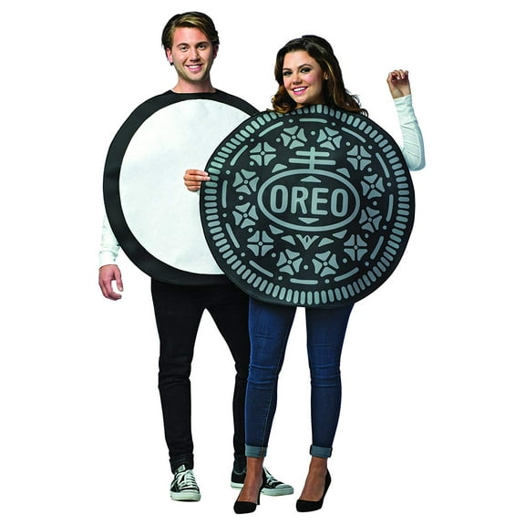 Rasta Imposta Oreo Cookie Couples Halloween Costume, Adult Size, Black and White