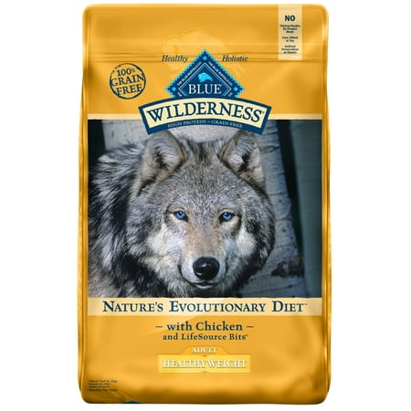 Blue Buffalo Wilderness Healthy Weight Chicken High Protein Adult Dry Dog Food, (Best Way To Gain Healthy Weight)