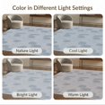 thumbnail image 5 of ODIKA 5'x7' Blue Gray Rainfall Droplet Contemporary Washable Area Rug Modern Minimalist Scattered Oval Motifs for Guest Room, Lounge, Apartment, Non-Slip Low Profile, Stain Resistant, 5 of 5