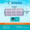 thumbnail image 3 of Hurricane HF9410-01P Platinum Purple Pool and Spa Filter Cartridge Replacement, 3 of 6