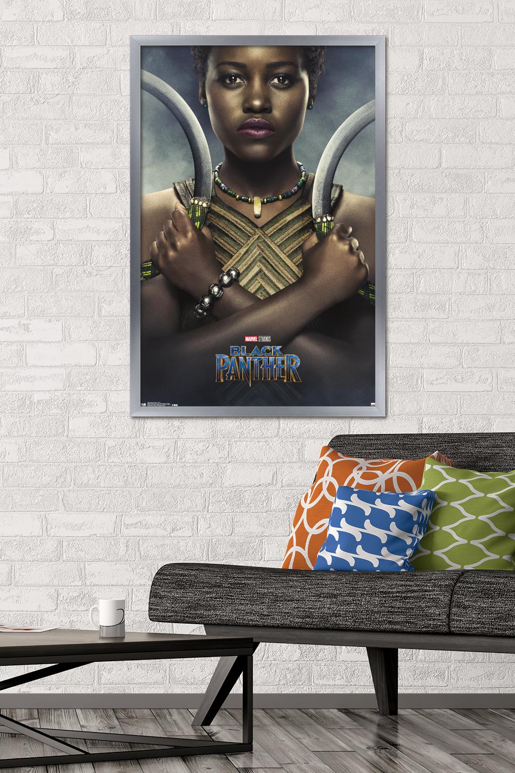 Marvel Cinematic Universe - Black Panther - Nakia One Sheet Wall Poster, 22.375" x 34", Framed