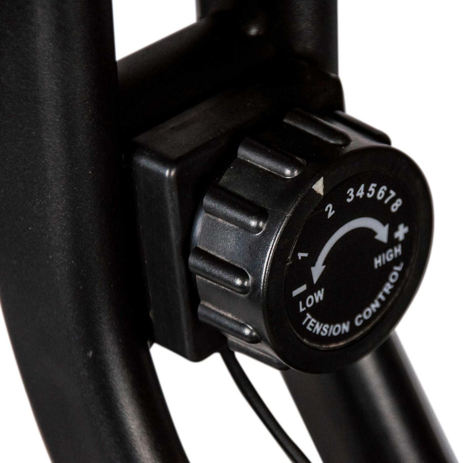 Iron Body Fitness Motion Series C4 Folding Exercise Bike with LCD Monitor, 8 Resistance Levels, Compact X-Frame Design