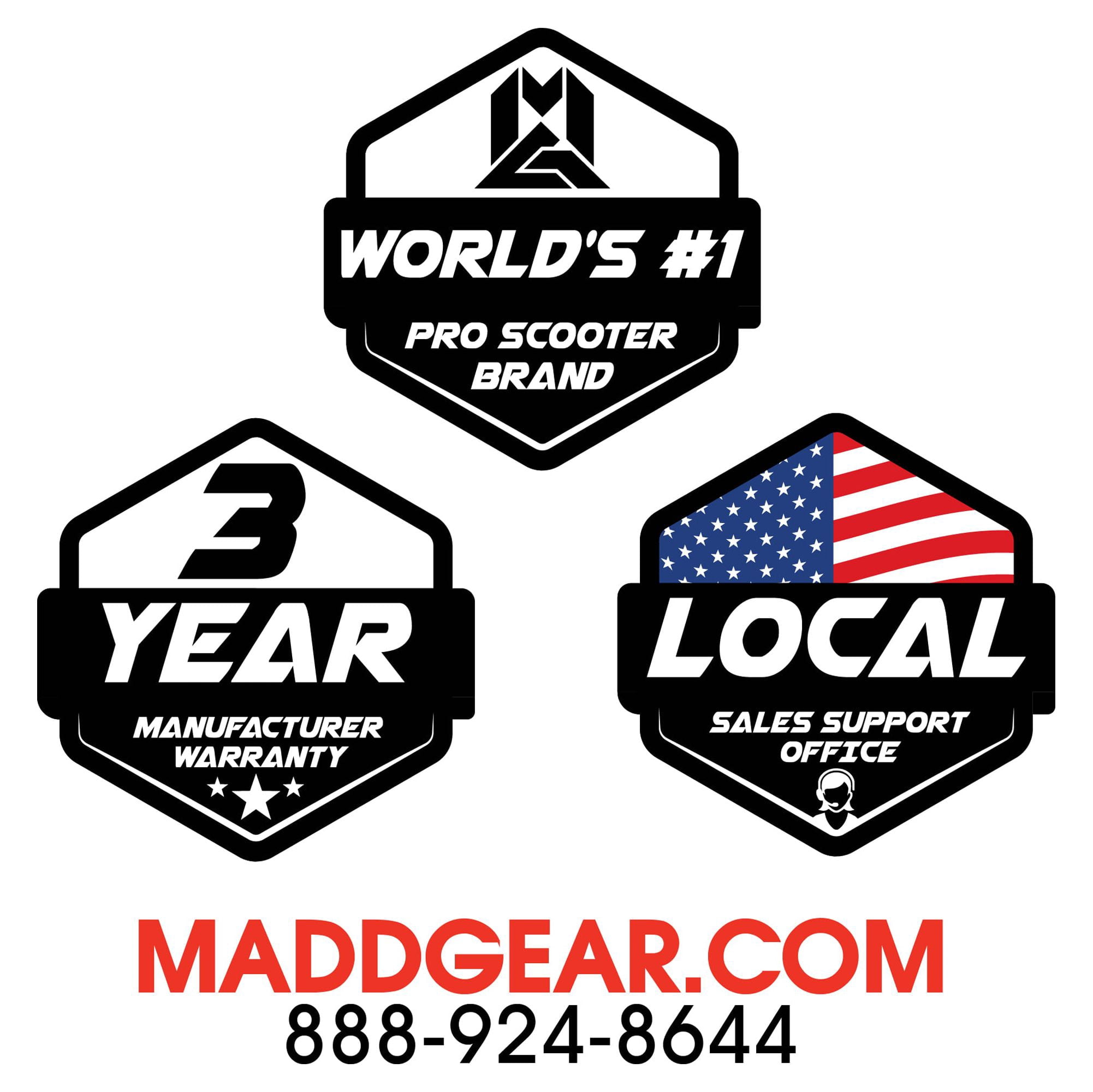 Madd Gear 32" Cruiser Skateboard - Hoot - 62mm Wheels with ABEC 7 Bearings