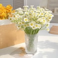 thumbnail image 1 of Bellis Perennis Artificial Plants, Outdoor Indoor Hanging Plants, Greening Gardens Porches Home Weddings Farmhouses Outdoor Decoration Terraces, Large Leafy Artificial Plants, Durable, 1 of 6