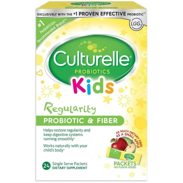 Culturelle Probiotics Kids Fiber & Probiotic Blend 24 Single Packs Each