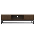 thumbnail image 5 of Simpli Home Banting 72 inch Wide Solid Wood Low TV Stand in Walnut Brown For TVs up to 80 inches, 5 of 12