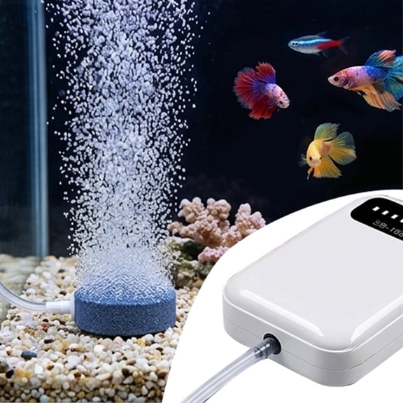Bomd Silent Rechargeable Aerator For Fish, Large Capacity Aquarium Air Pump With Large Battery Capacity, Works For Bait Buckets And Small Aquariums To Keep Water Oxygen-Rich(#B)