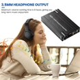 thumbnail image 5 of HiFi BASS Headphone Amplifier 16-600Ω Earphone Amp Rechargeable 3.5mm AUX Input Output with Volume C, 5 of 5