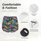 thumbnail image 4 of Balery Colorful Carp Streamer Pantalones cortos deportivos para mujer con forro y dos bolsillos, elásticos, para entrenamiento, gimnasio, yoga-Large, 4 of 7