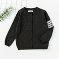 thumbnail image 2 of Hwmodou Girls Base Layer Top Spring And Autumn Korean Version Of Trendy Sweater Coat Thin Solid Color Family Cottonblend Crewneck Knit Cardigan Wind, 2 of 7