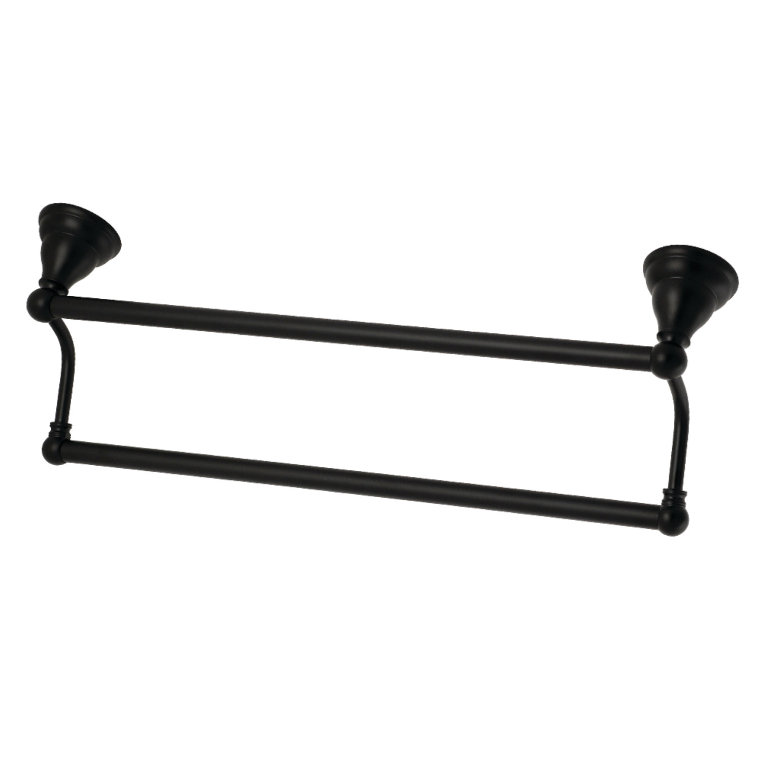 Kingston Brass BA556318MB Royale 18" Dual Towel Bar, Matte Black