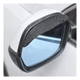 thumbnail image 1 of 2PCS Car Rear View Mirror Rain Visor Guard, Carbon Fiber Car Side Mirror Rain Eyebrow, Waterproof Auto Mirror Rain Visor Smoke Guard, Universal for Cars, Truck and SUV,Black, 1 of 7