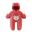 Watermelon Red, variant on Jumpsuit Girl Boy Hoodie Romper with Ear Bear Bodysuit Long Sleeve Winter Coats Jumpsuit for Baby 0-3 Months