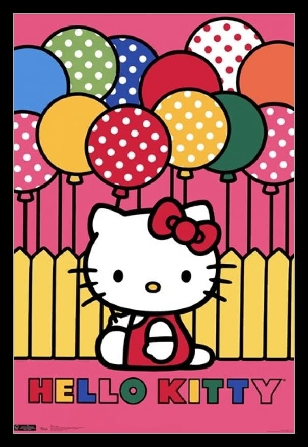 Hello Kitty Mimmy Laminated & Framed Poster Print (24 x 36) Walmart