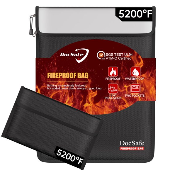Bolsa para documentos DocSafe resistente al fuego y al agua