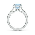 thumbnail image 2 of Angara Natural 2.3 Ct. Aquamarine Solitaire Ring in 14K White Gold for Women (Ring Size: 12), 2 of 10