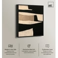 thumbnail image 2 of Maderas Texture Modern Earth Tone Abstracts Canvas Wall Art by Art Remedy, Black Floater Frame, 30"x36", 2 of 7