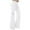 White, variant on VgaVtl Womens Pants Under $15 Blue Full Length High Waist Wide-Leg Cargo Pants Woman's Pocket Solid Loose Pants