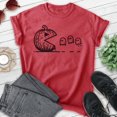 thumbnail image 2 of Pumpkin And Ghost T-shirt, Unisex Women's Men's, Horror Video Game Lover Classic Retro Halloween Gift, Heather Red, 3X-Large, 2 of 6