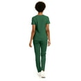 thumbnail image 2 of Hey Collection Women’s 5-Pocket Anti-Wrinkle Medical Scrub Set – V-Neck Top & Straight Leg Pants, Comfortable Flexible Nursing Uniforms, 2 of 5