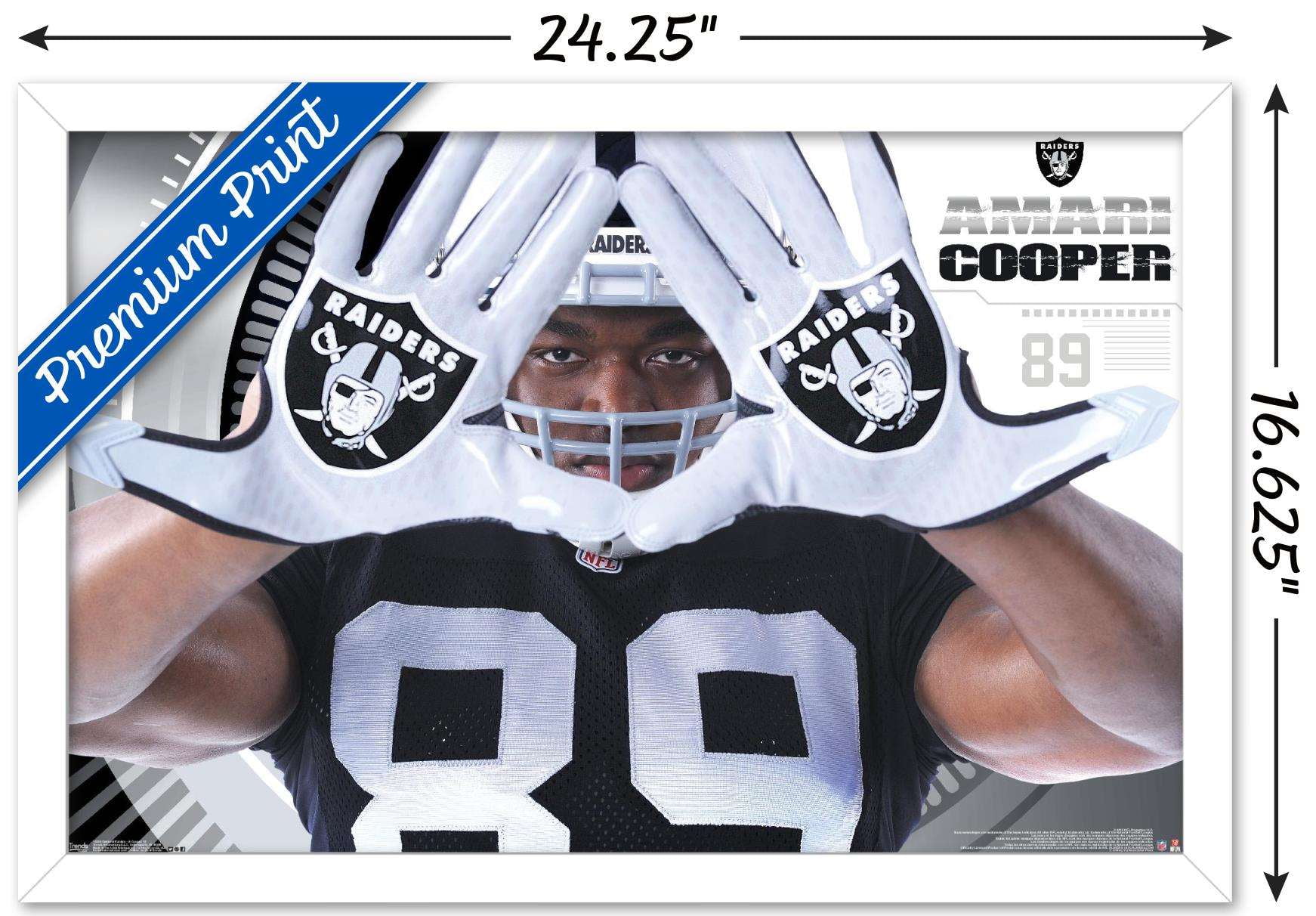 Amari Cooper Signed Oakland Raiders Framed Black Custom Jersey