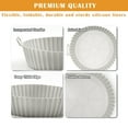 thumbnail image 5 of Bandeja para hornear de silicona para freidora de aire, bandeja para hornear de silicona reutilizable, resistente al agua, revestimiento para cuenco de cesta de calidad alimentaria (grosor 1, 5 of 5