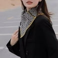 thumbnail image 6 of Fashionable Versatile Triangle Scarf, Winter Warm Knit Triangle Shawl Wraps Collar Scarf Neck Gaiter for Women Girls, 6 of 7