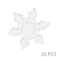 thumbnail image 2 of TSSUOUN 20PCS/Pack Christmas Snowflake Shape Clear Crystal Acrylic Rhinestone Flatback Cabochon DIY Decorative Craft Scrapbooking Decor, 2 of 9
