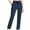 Navy, variant on Diufon Womens Cargo Pants Solid Color Straight Pants High Waist Drawstring Lounge Pants with Pockets