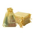 thumbnail image 1 of Bolsas de regalo de organza QIANF, 20 unidades, 15 x 23 cm, con cordón dorado, 1 of 7