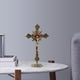 thumbnail image 4 of Crucifijo de reliquias cristianas Sunnimix Cruz de pared crucifijo Bronce, 4 of 8