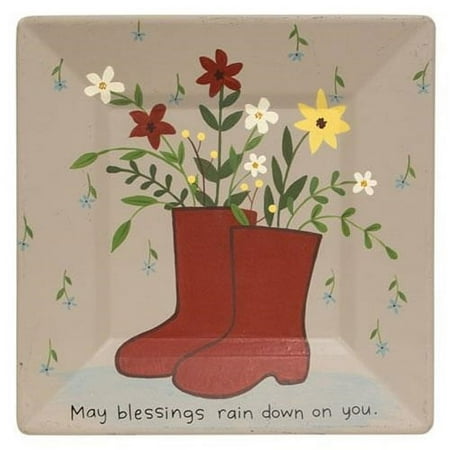 

CWI Gifts Rain Boot Square Plate