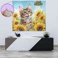 thumbnail image 4 of Manx Hello Summer Sunshine Sunflowers Spring Retro Vintage Tapestry Cat Lover Kitten Owner Gifts Wall Hanging Backdrop Home Decor - 00008, 4 of 5