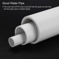 thumbnail image 6 of Uxcell 1 Count Polyvinyl Chloride Rigid Pipe High Impact for Water Pipe, 12mm x 14mm White, 6 of 7
