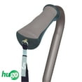 thumbnail image 2 of HUGO Adjustable Offset Handle Cane with Reflective Strap, Smoke, 2 of 2