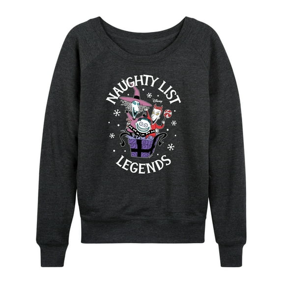 The Nightmare Before Christmas - Naughty List Legends - Women's Lightweight French Terry Long Sleeve Shirt