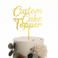 thumbnail image 2 of Topper de pastel de acrílico personalizado para cumpleaños, aniversario y cualquier, 2 of 4