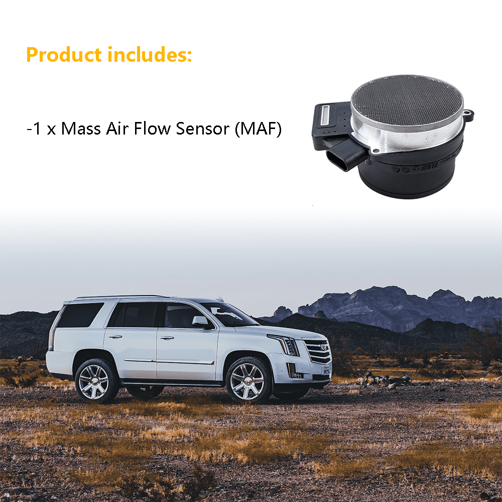 Mass Air Flow Sensor Meter MAF | Fit for Chevrolet (Chevy) Silverado Suburban Tahoe, GMC Envoy Sierra Yukon, Cadillac CTS, Buick Hummer Isuzu Oldsmobile Pontiac Saab | OE# 25318411 AF10043 25168491