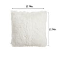 thumbnail image 3 of 1Pcs Shaggy Throw Pillow Covers, Long Faux Fur Decorative Pillows Shams, Square Pillow Cases, Cushion Cover for Bed Couch Soft Room Decor, 15.7inx15.7in, 3 of 9