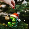 thumbnail image 3 of 26 Letter Green Ornaments Christmas Tree,2025 Initial A to Z New Christmas Letters Decoration,Personalized Hanging Pendant Xmas Alphabet for DIY Craft Ornaments (J), 3 of 4
