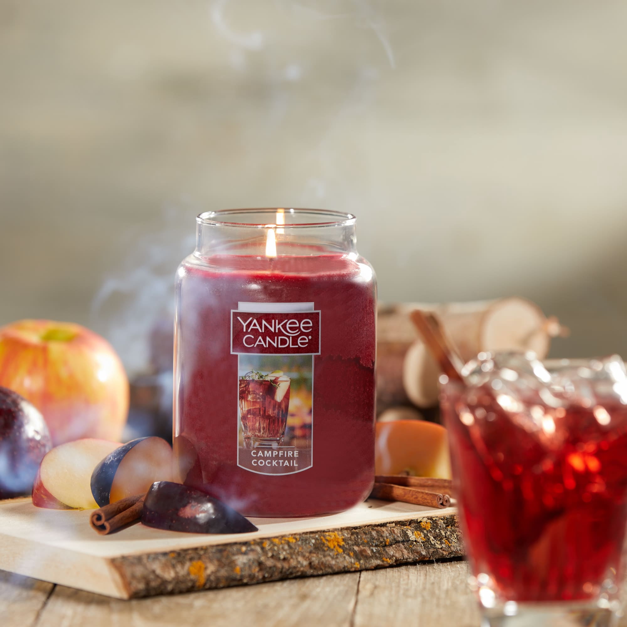 Yankee Candle Campfire Cocktail Original Large Scented Jar Candle, 22 oz