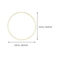 thumbnail image 4 of MasteelfCA 10 Pcs Cercles Attrape-Rêves Anneaux Métalliques Ronds Accessoires d'Ornement DIY, 4 of 7