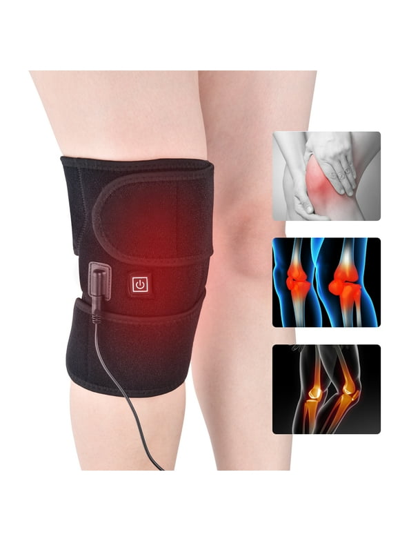 Knee Massager,Heating Knee Brace Wrap,Knee Heating Pad,Arthritis Recovery, Knee Pain Relief Pads