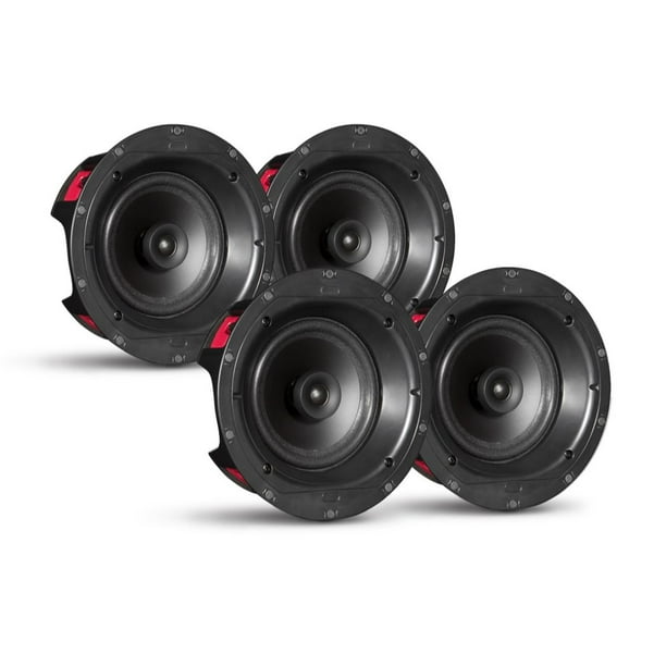 Juego CS605 de 4 Bocinas para Plafón 6.5" 100 W PSB Envolvente de espuma, Transversal Paso alto de 1er orden