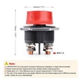 thumbnail image 3 of DC 12V 50A 100A 200A 300A Car Rally Battery Switch Disconnecter Power Isolator Cut Off Switch Kit For Truck Car Motorcycle Boat ,Wide Use, 3 of 6
