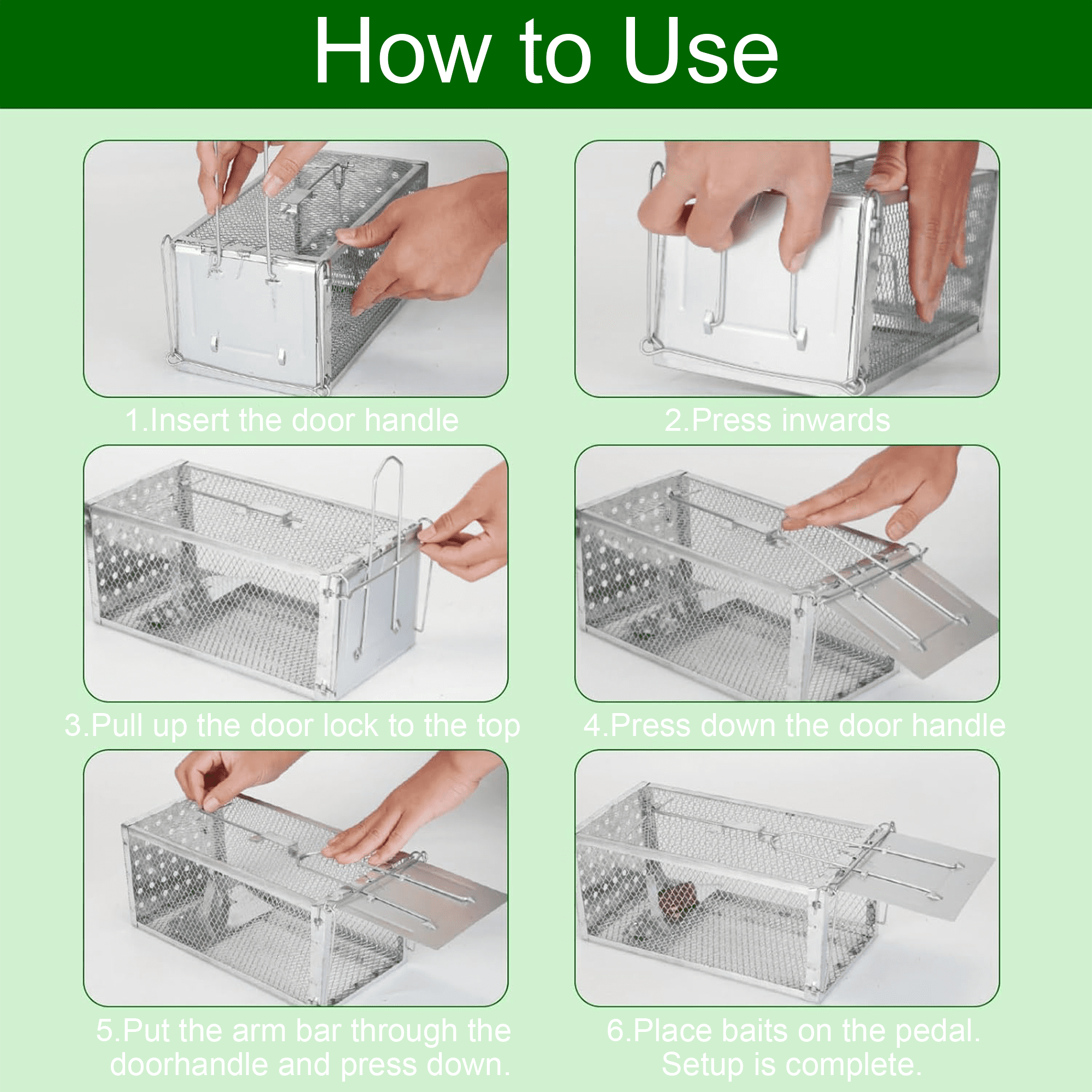 Reusable traps, walkways, suitable for home interiors