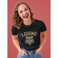 thumbnail image 2 of Roaring Tiger Vintage Design Shaped T-Shirt Women -Image by Shutterstock, Female Medium, 2 of 4