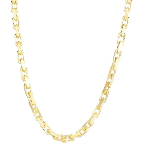 Floreo 10k Yellow Gold 4.8mm French Cable Chain Necklace, 24 Inch